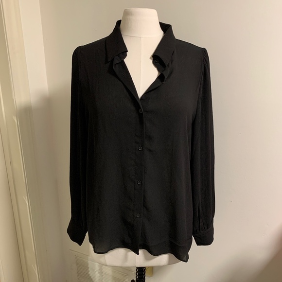 Black Button Up - Picture 1 of 5
